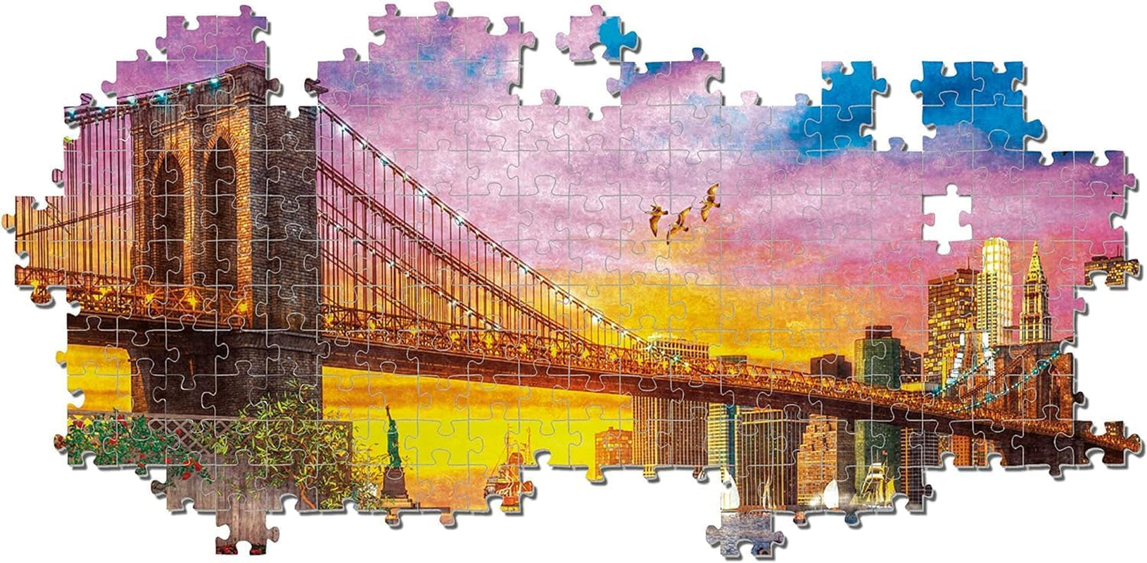 Clementoni - 33552 Collection - Manhattan Balcony Sunset, Pussel 3000 bitar för vuxna och barn 10 år, skicklighetsspel för hela familjen Puzzle Naty Shop