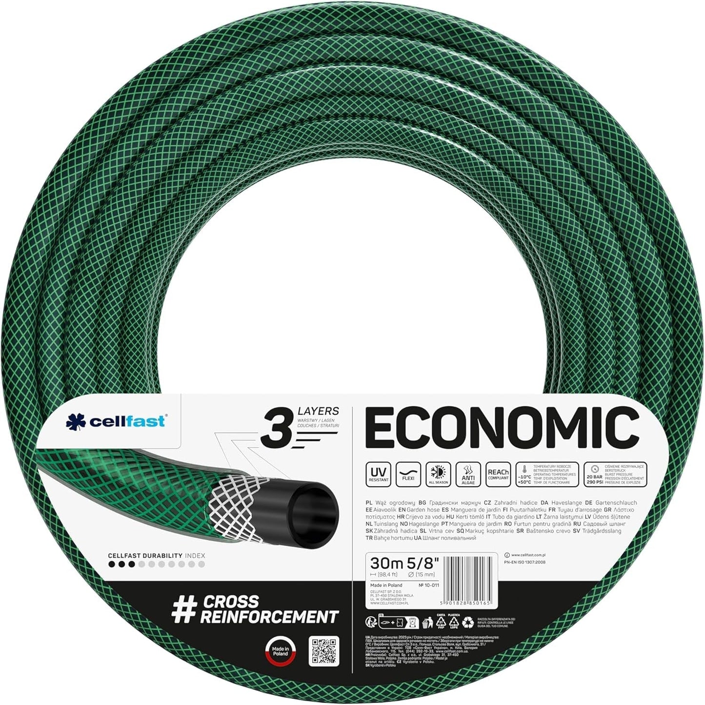 Trädgårdsslang Cellfast ECONOMIC 20m, 5/8", 10-010