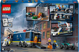 LEGO City polisbil med labb, fyrbäddspolisset och leksaksbil för barn, present till pojkar och flickor från 7 år och uppåt, plus 5 minifigurer - 2 poliser, 1 forskare och 2 skurkar 60418 Byggset Beuche den LEGO-Store