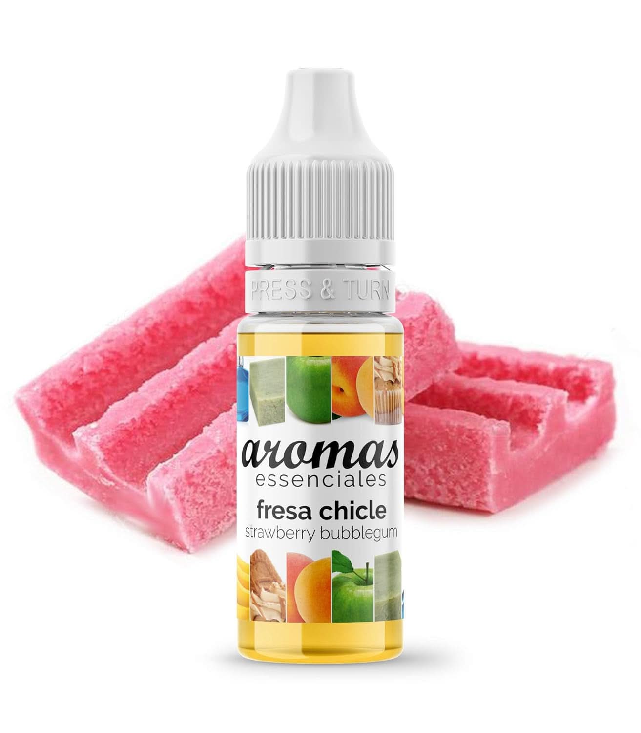 Koncentrerad arom med smak av tuggummi och jordgubbar, 10 ml Naty Shop aromer 10 ml
