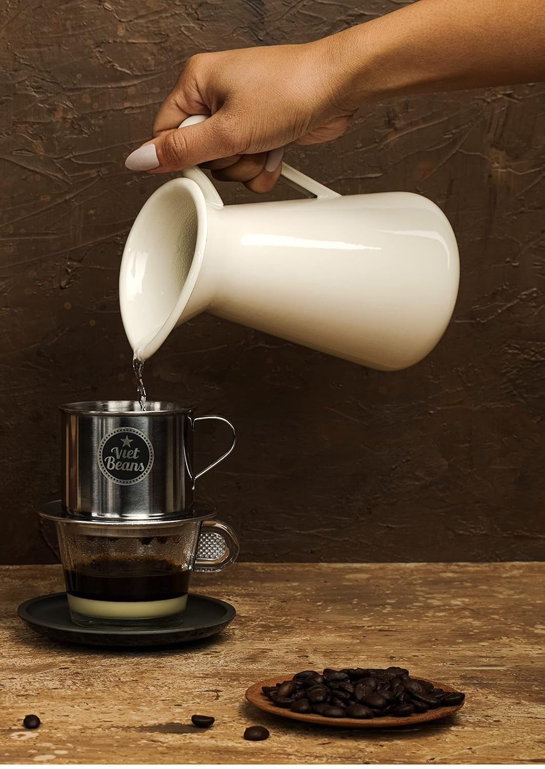 VietBeans KEO - Schokoladiger Kaffee - Ganze Kaffeebohnen - Geröstet i smör, whisky och rom - Intensiv Schoko-Geschmack - Arom: Schokolade - 250g
