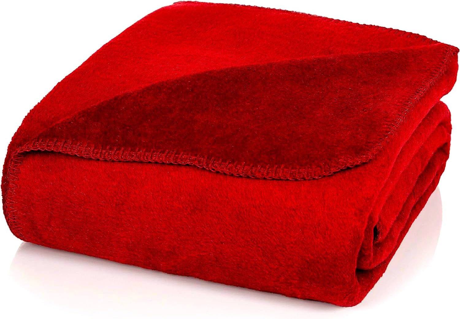 Glat mysig filt enkel vinröd filt 130X170 cm soffa, mjuk och varm yllefilt extra fluffig som en sofffilt sofffilt, gosig filt mysig filt, plysch soffpläde, U1B sängar och filtar Glat Uni-Burgundy