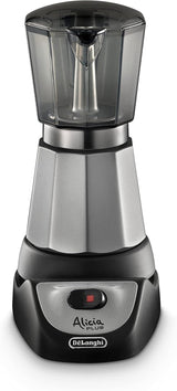 De'Longhi Alicia Plus EMKM6.B Moka Pot (360° roterbar, 550 W) Silver-svart