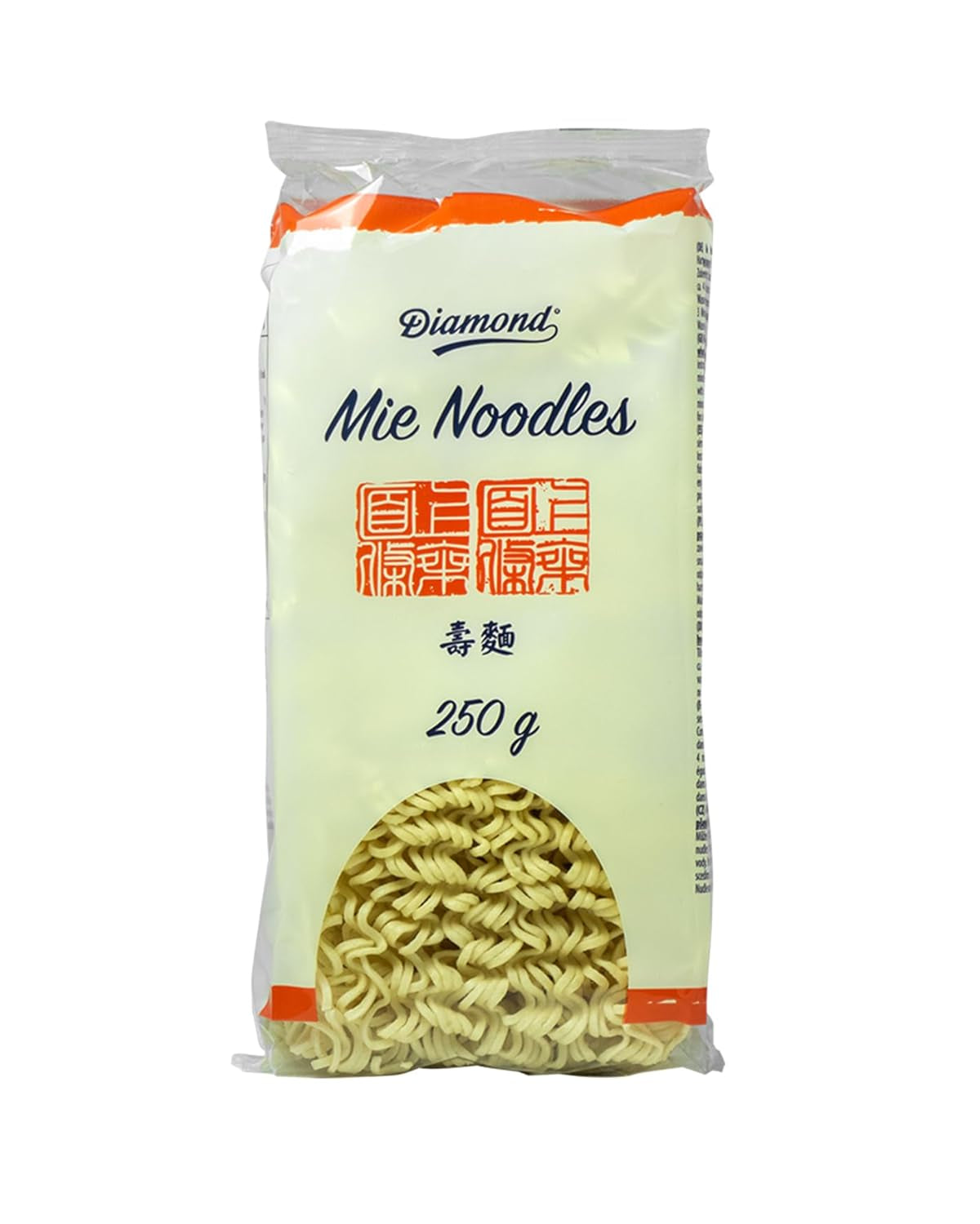 DIAMOND Mie Nudlar, vetenudlar utan ägg, snabbt och enkelt att tillaga, vegetariskt - 8 x 250 g