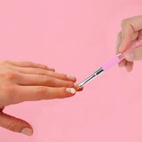 Nail Art Rendering-Werkzeuge Schwamm Undtupfpinsel, Sponge Brush Applicator, Doppelter Kopf Ombre Sponge Stick Mit 4 Ersatzköpfe, Nail Art Schwamm Und Tupfpinsel, Ombre Nagelpinsel Für Gelnägel