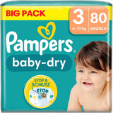 Pampers (gammal version), trosor, storlek 4, 9 kg-15 kg, trepack (1 x 88 blöjor)
