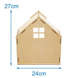 Baker Ross FN199 Dollhouse Kit - 1-pack, Kids Dollhouse Kit, Craft Kit Dollhouses Naty Shop