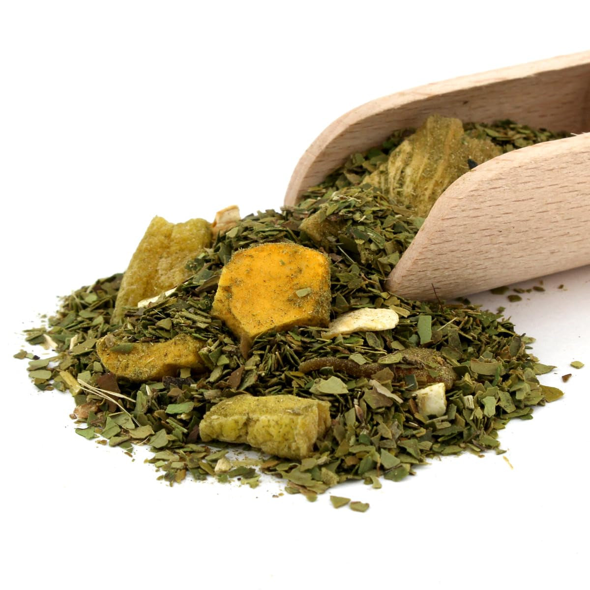Yerba Melon De Guava 500G – brasilianskt Yerba Mate-te med melon, guava, jackfrukt, ananas och kokos – exotiskt och fruktigt – lufttorkat, veganskt