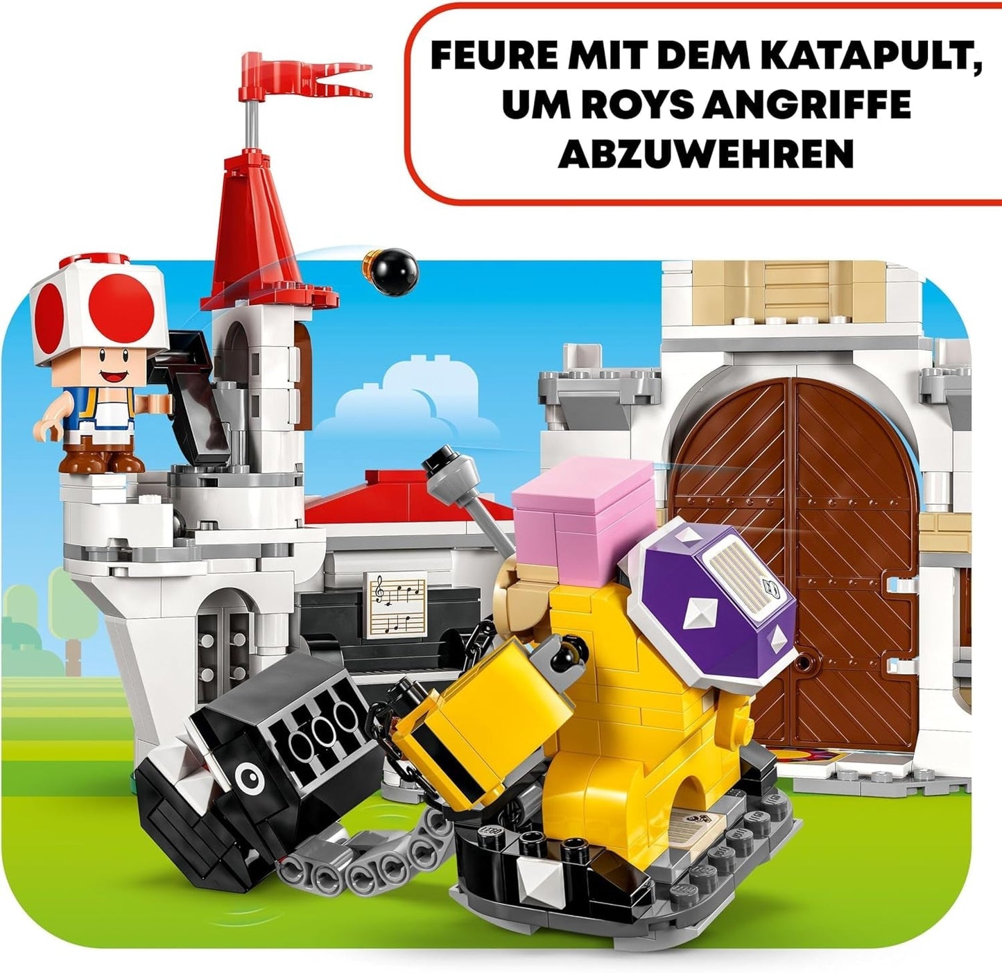 LEGO Super Mario Roy's Battle at the Mushroom Palace Äventyrsset med Nintendo Characters Present för flickor, pojkar och spelare 7 år gamla 71435 Byggset Besuche den LEGO-Store