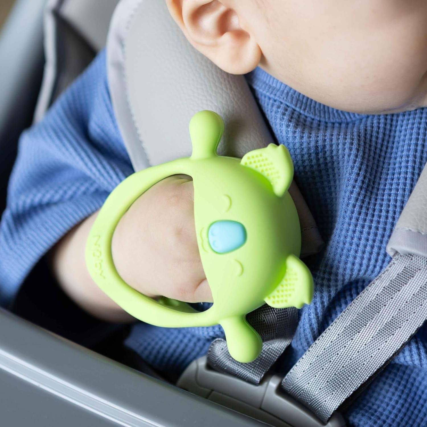 Nuby tandhandskar - Silikon | Koala barnleksak | Sensorisk leksak | 3+ månader