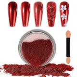 Chrome Nagel Pulver Spiegel Effekt Metallic Staub Holographische Glitter Glasierte Maniküre Dekoration Reflektierendes Pigment Für DIY Gel Polish Nail Art, Harz Handwork, Geschenke Für Gold