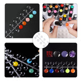 120 st Nageldisplay Prickar Färglim Prickar Press On Nails Nageldisplay Prickar Nagelprover Nagelspetsar Gör-det-själv Nageltillbehör Nageldisplay Nagelspetsar För Gelnaglar Transparent Självhäftande