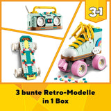 LEGO Creator 3In1 rullskridskoleksak för flickor och pojkar med miniskateboard och bombox, retro sovrumsinredning, födelsedagspresent för 8 år 31148 Byggset Besuche den LEGO-Store