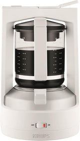 Krups T8 Filter Espressomaskin, 850 Watt, Autoavstängning, 8-12 koppar, 1 L Kapacitet, Permanent Filter, Belyst På/Av-brytare, Lätt att använda, Svart, KM4689
