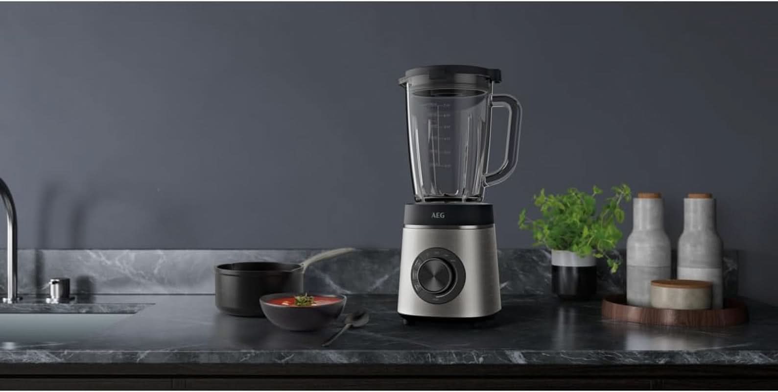 AEG TB6-1-6S STANDMIXER / Hastighetskontroll 3 Program Smoothie ICE Funktion Kök Naty Shop