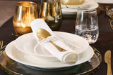 Ritzenhoff & Breker Sofia Tafelservice 12-teilig, Speiseteller (26 cm) och Suppenteller (22 cm) för 6 personer, Tafel-Set mit feinem Rillenrelief, Fine-Dining-Geschirr, Porzellan, Weiß