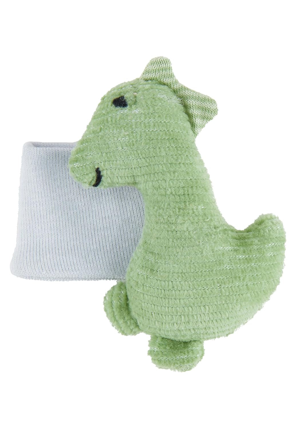 Sterntaler Dino Rexi Arm Rattle - Mjuk mjuk sladd Baby Rattle - Baby Hand Rattle med elastisk rem - Babyleksak för lek, kram och skallra, Stengrön Bebe Naty Shop Toys Standardtitel