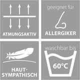 Traumnacht energisparfilt - Extra varm vinterfilt med en fyllnadsvikt på 1 685 g, 100 % mikrofiber, tvättbar i 60 grader, 135X200 cm, Oeko-Tex certifierad, producerad enligt den tyska kvalitetsstandarden Överkast och täcken Naty Shop