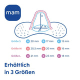 MAM Stillhütchen Größe S (Ø 17 Mm) Im 2Er-Set, Extra Weiche Brusthütchen Zum Schutz Beim Stillen, Brustwarzenschutz Für Maximalen Hautkontakt Zwischen Mutter Und Kind Accessories Mat och Amning Bebe Naty Shop