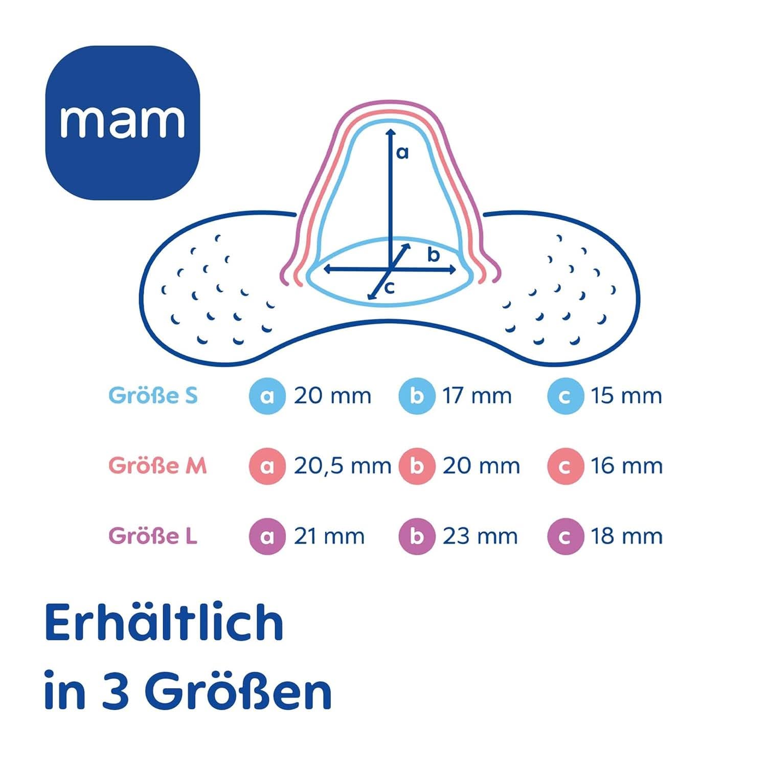 MAM Stillhütchen Größe S (Ø 17 Mm) Im 2Er-Set, Extra Weiche Brusthütchen Zum Schutz Beim Stillen, Brustwarzenschutz Für Maximalen Hautkontakt Zwischen Mutter Und Kind Accessories Mat och Amning Bebe Naty Shop