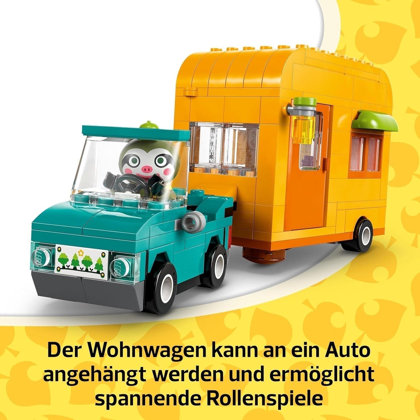 LEGO Animal Crossing Gerds husvagn och trädgård Rollspelsset Billeksak för barn 7 år gamla flickor och pojkar Presentvideospelleksak med djurfigurer 77054 Byggset Besuche den LEGO-Store