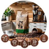 Set med kaffebönor 2x1kg 2000g | Brasilien Mogiana | Brasilien Cerrado | Brasilien | Specialkaffe | Nystekt