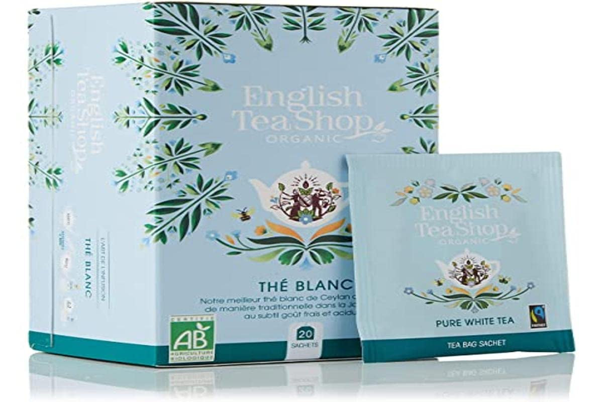 English Tea Shop Rent ekologiskt vitt te - 20 tepåsar
