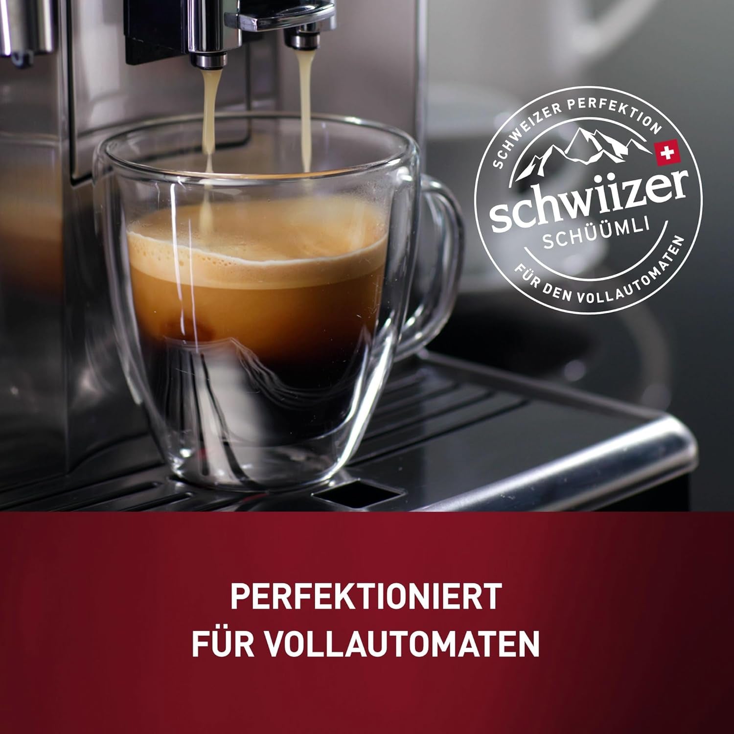 Schwiizer Schüümli Crema Mild, 100 % premium Arabica-kaffebönor, fruktiga och nötiga, för helautomatiska kaffemaskiner, 2/5 styrka, lättrostad, Rainforest Alliance-certifierad, 1 kg (förpackning med 2)