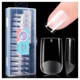 Gelike Ec Short Almond Nails - Heltäckande mjuka naglar, förpolerade konstgjorda naglar för nagelförlängning, Hemma Nagelstudio, Gör-det-själv-salong, 120 st, 12 storlekar