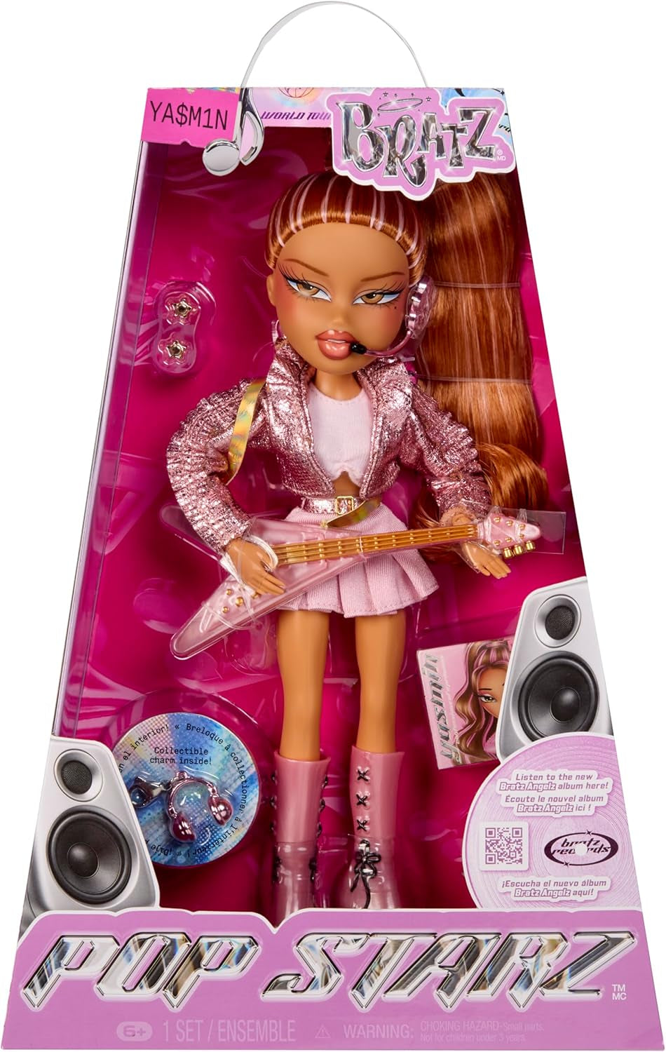 BRATZ Pop Starz Yasmin – Modedocka med samlarcharm, outfit och musiktillbehör