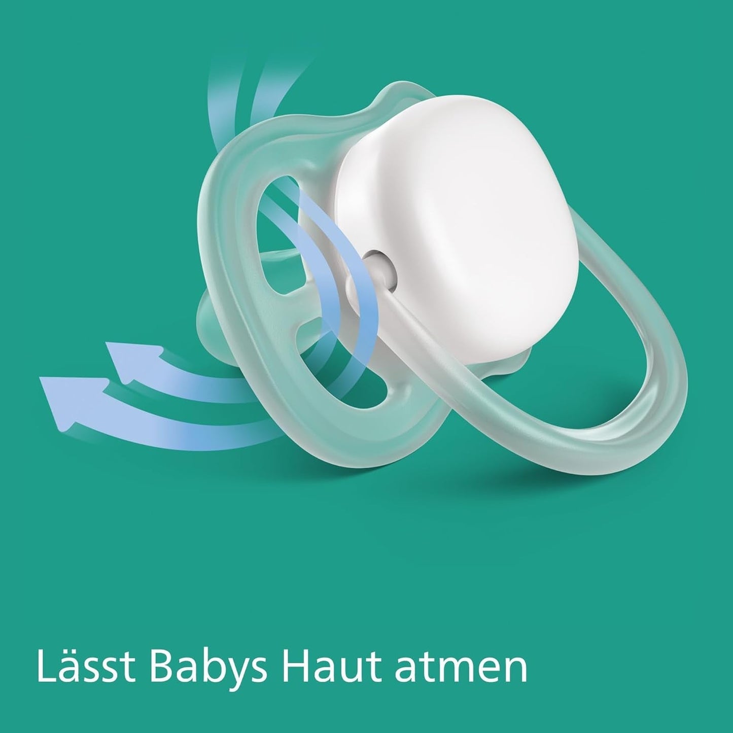Philips AVENT ultraluftnappar - paket med 4 BPA-fria nappar som andas för bebisar 6-18 månader, inklusive bärväska och sterilisering, sköldpadda/valmönster (modell SCF085/66)