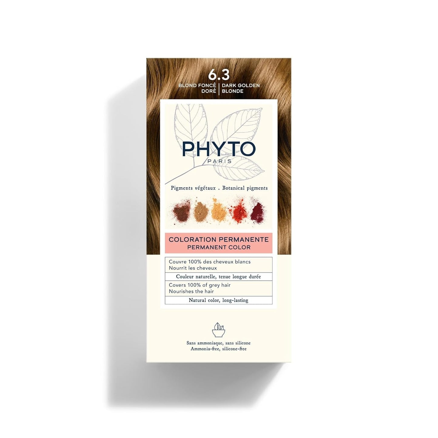 Permanent hårfärg, 5.3 Ljus Gyllene Brun Hårfärg Naty Shop 6.3 Blond Foncé Doré