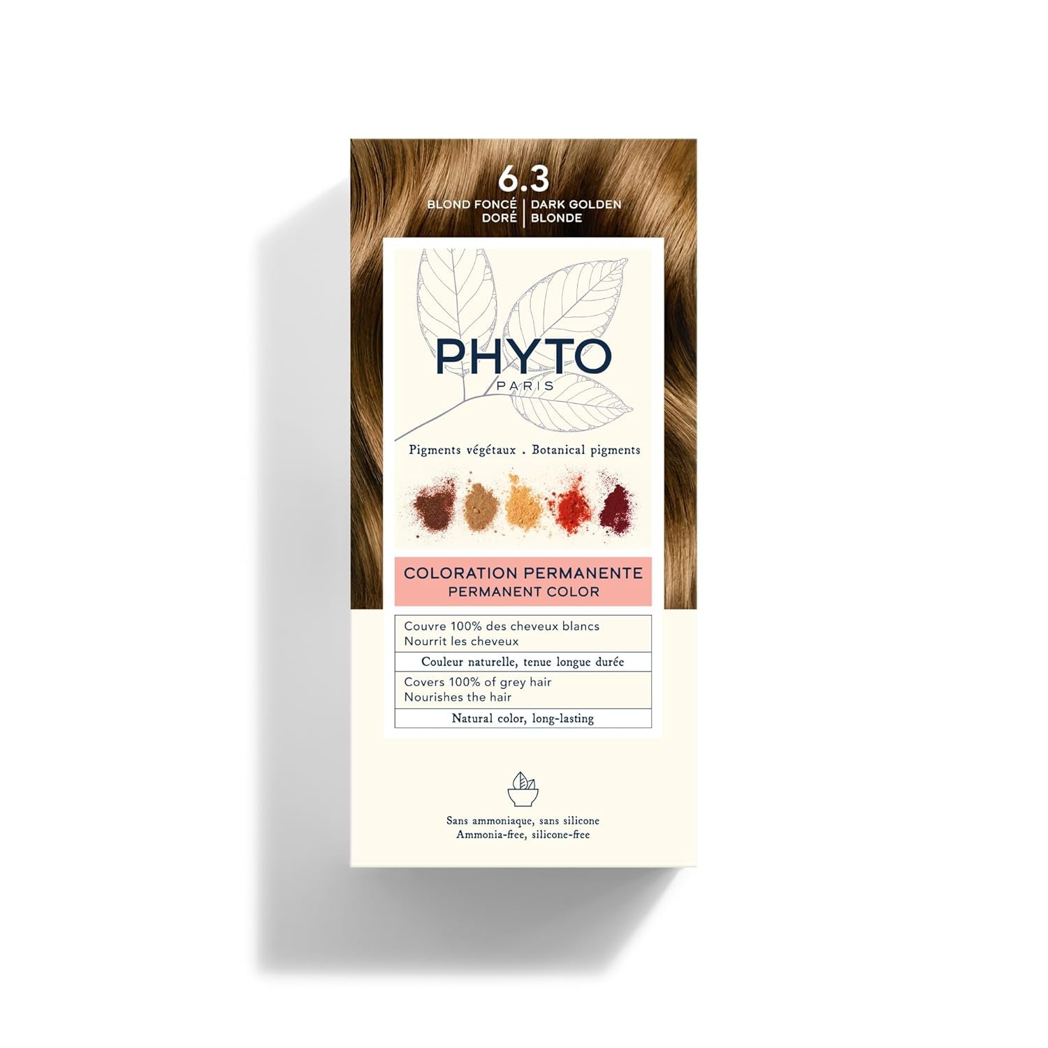 Permanent hårfärg, 5.3 Ljus Gyllene Brun Hårfärg Naty Shop 6.3 Blond Foncé Doré