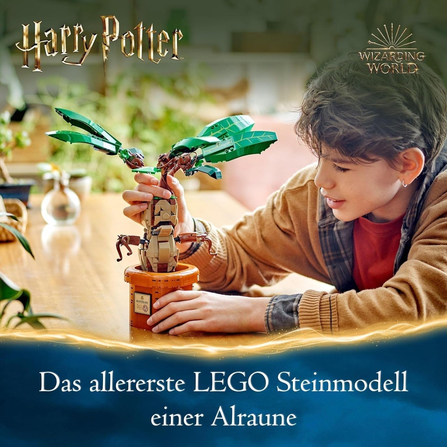 LEGO Harry Potter Magic Potion Plant: Mandrake, krukväxtleksak, magisk present till flickor, pojkar och alla fans, fantasifulla lekset för barn, heminredning 76433 Byggset Besuche den LEGO-Store