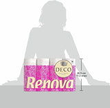 Toalettpapper Renova 4 lager vit dekorerad doftande - 12 rullar rulle Blanco Decorado Perfumado