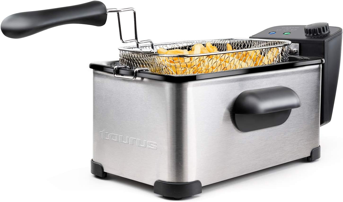 Taurus Professional 2 plus - Oljefritös, 2 liter, 1700 W, 18/8 rostfritt stål Naty Shop Appliances 3L