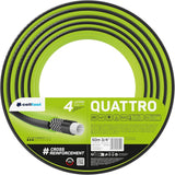 Cellfast QUATTRO Trädgårdsslang Slitstark Lättvikts 4-lagers UV-beständig trådslang Cross Braid 20 Bar 3/4" 15m 10-074