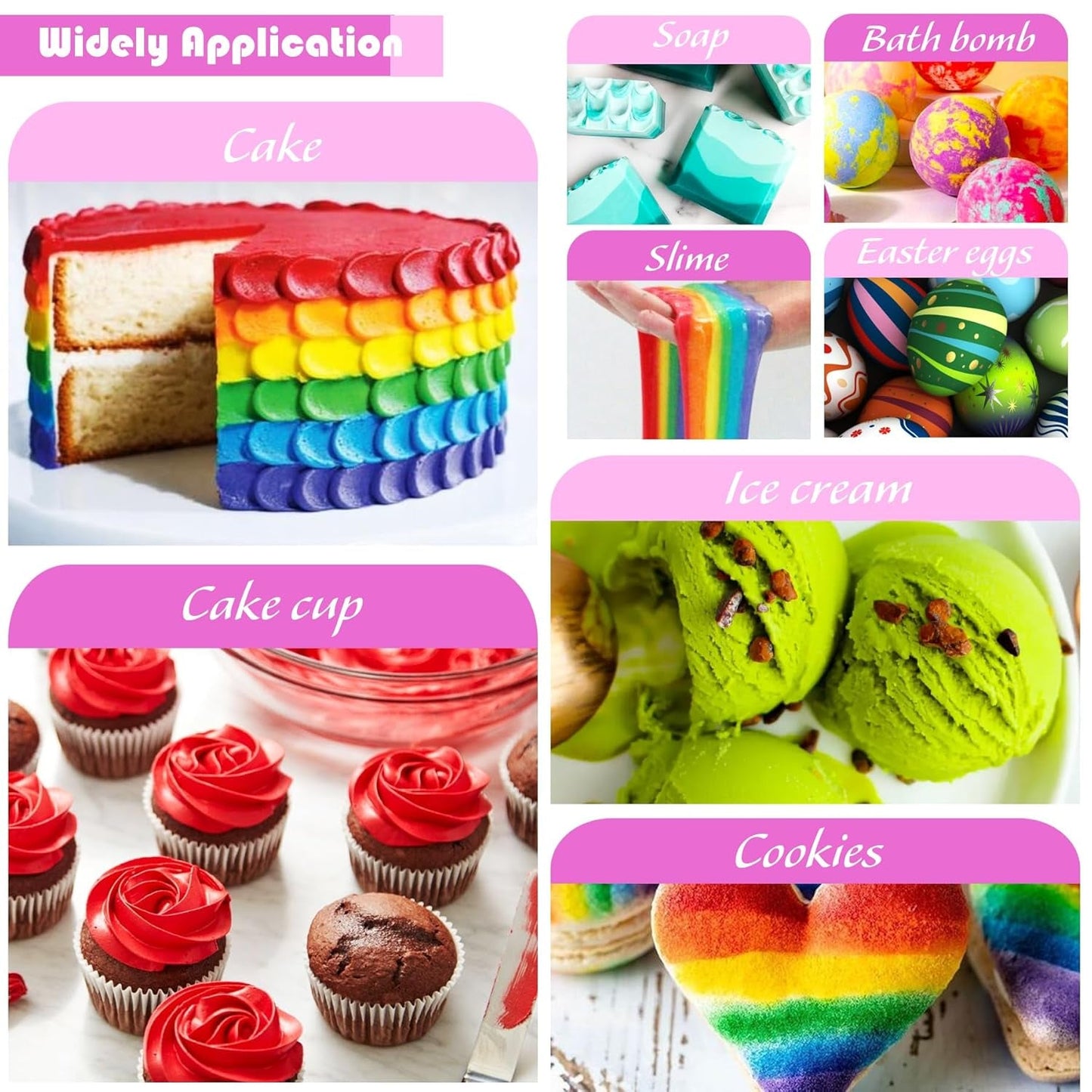 Matfärg - Högkoncentrerad flytande matfärg för kakor, bakning, påskägg, drycker - Sockerfri matfärg för fondant, glasyr, slem, tårtdekorering (Red Velvet, 236ml)