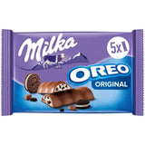 Milka & OREO bars – alpin mjölkchoklad med knapriga bitar av OREO kex i mjölkgrädde – 13 x 185g