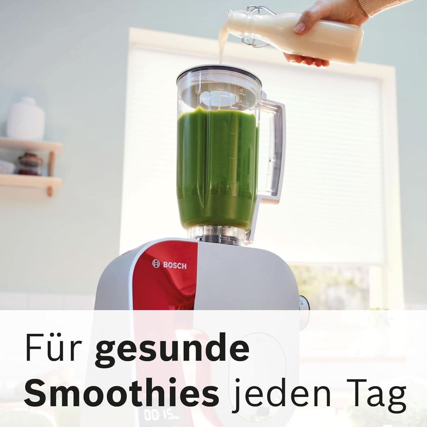 Matberedare Bosch Series 4 MUM5X720, integrerad våg, skål i rostfritt stål 3,9L, mixer 1,25L, 1000W Tillbehör Mat och amning Bebe Naty Shop