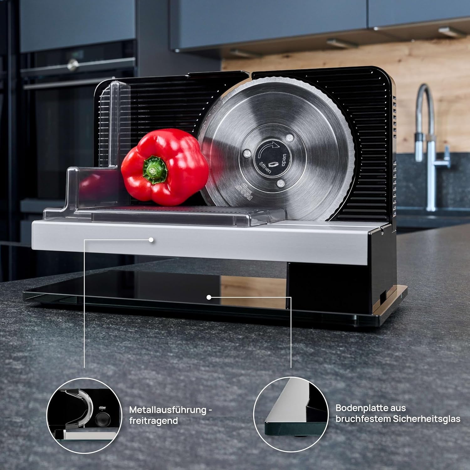 Ritter Sono 2 Elektrisk multifunktionsskärare Rasnite och Slicers Naty Shop
