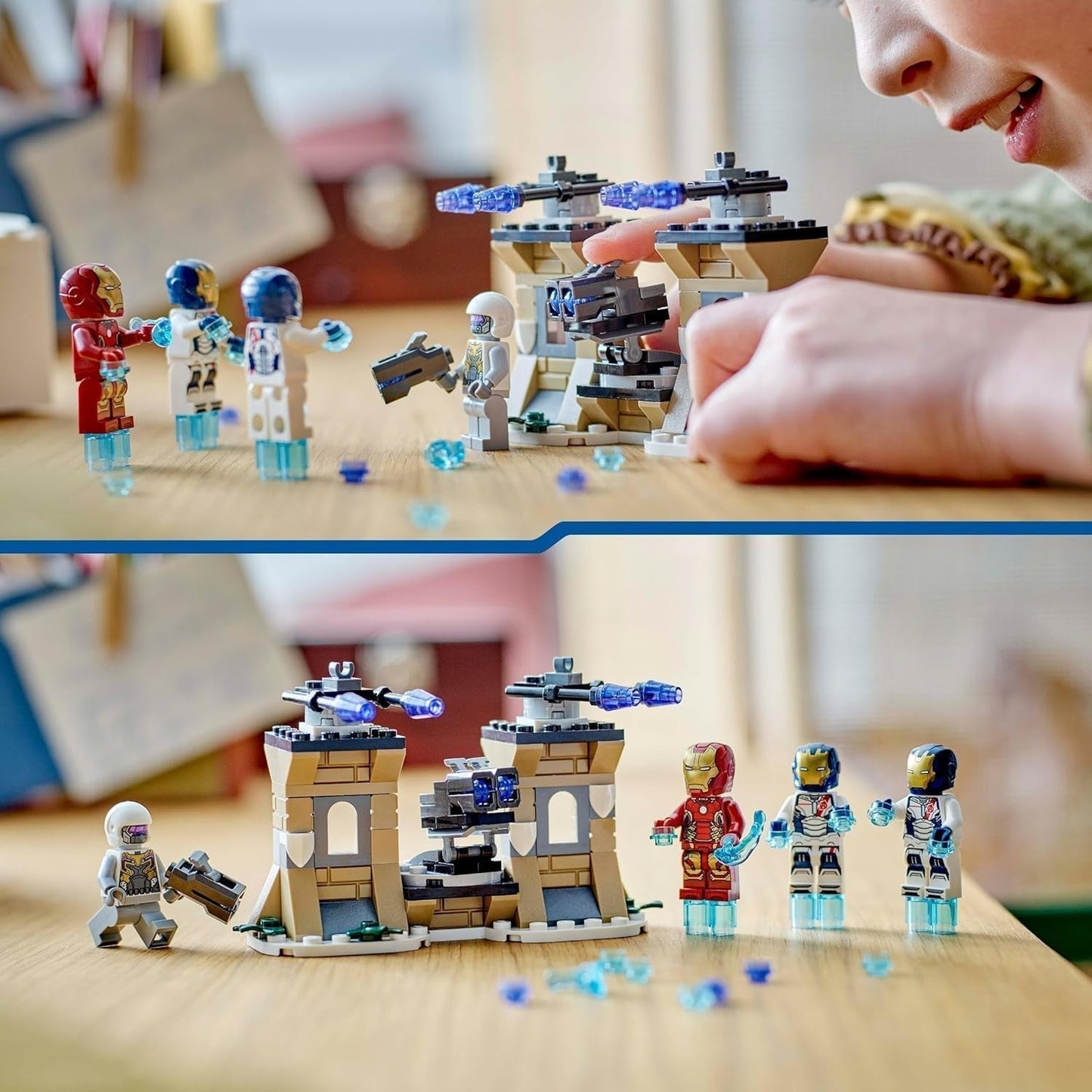 LEGO Marvel Iron Man & Iron Legion vs. Hydra Soldier, Avengers Byggleksak, Kreativt lekset för barn och superhjältefans, Present för pojkar och flickor 6 år gamla 76288 Byggset Besuche den LEGO-Store