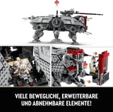LEGO Star Wars At-Te Walker Mobilleksaksmodell Minifigur Set Inkluderar 3 Clone Troopers, Battle Droider och Dwarf Spider Droid 75337 Byggset Besuche den LEGO-Store