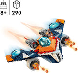 LEGO Marvel Rockets rymdskepp vs. Ronan byggbart rymdskeppset Guardians of the Galaxy Superhjältefigurleksakspresent för pojkar och flickor 8 år gamla 76278 Byggset Besuche den LEGO-Store