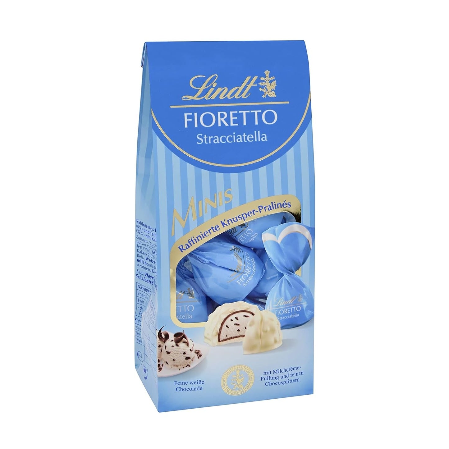 Lindt Choklad | FIORETTO Zabaione presentset | 138g | 6 mjölkchokladpraliner med Zabaione-tryffelfyllning och knaprig topping, innehållande alkohol | Choklad present