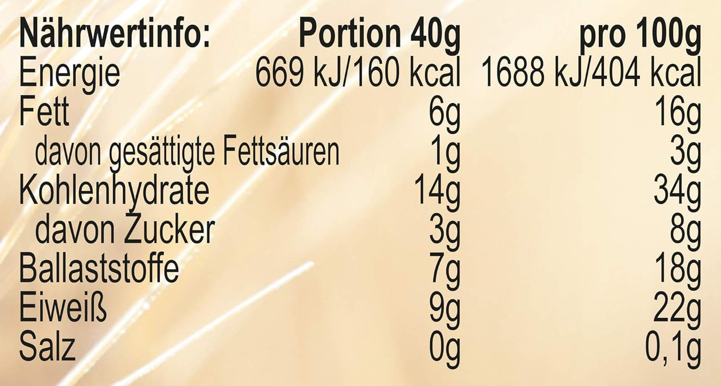 Seitenbacher Müsli Ballaststoff Und Frucht I Ohne Zugesetzten Zucker I Ohne Zugesetztes Fett I (1 X 750 G) Spannmål Naty Shop