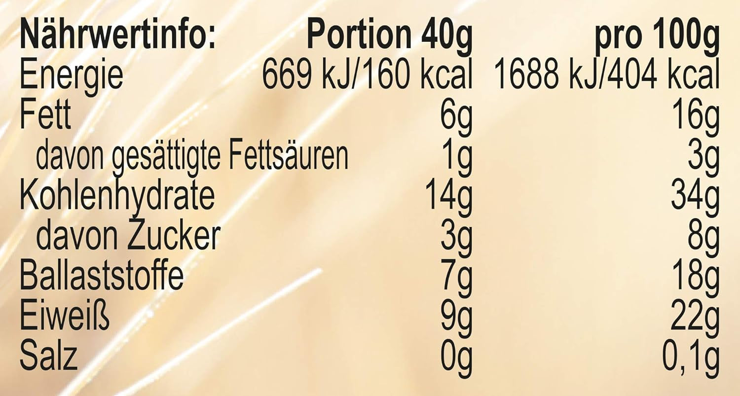 Seitenbacher Müsli Ballaststoff Und Frucht I Ohne Zugesetzten Zucker I Ohne Zugesetztes Fett I (1 X 750 G) Spannmål Naty Shop