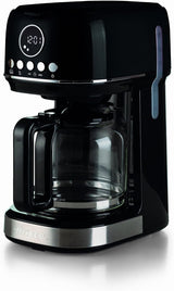 Ariete Moderna 1396 Filter Espressomaskin för att göra amerikanskt kaffe Upp till 15 koppar Glaskaraff Värmeplatta LCD-skärm Avtagbara och tvättbara filter Vita