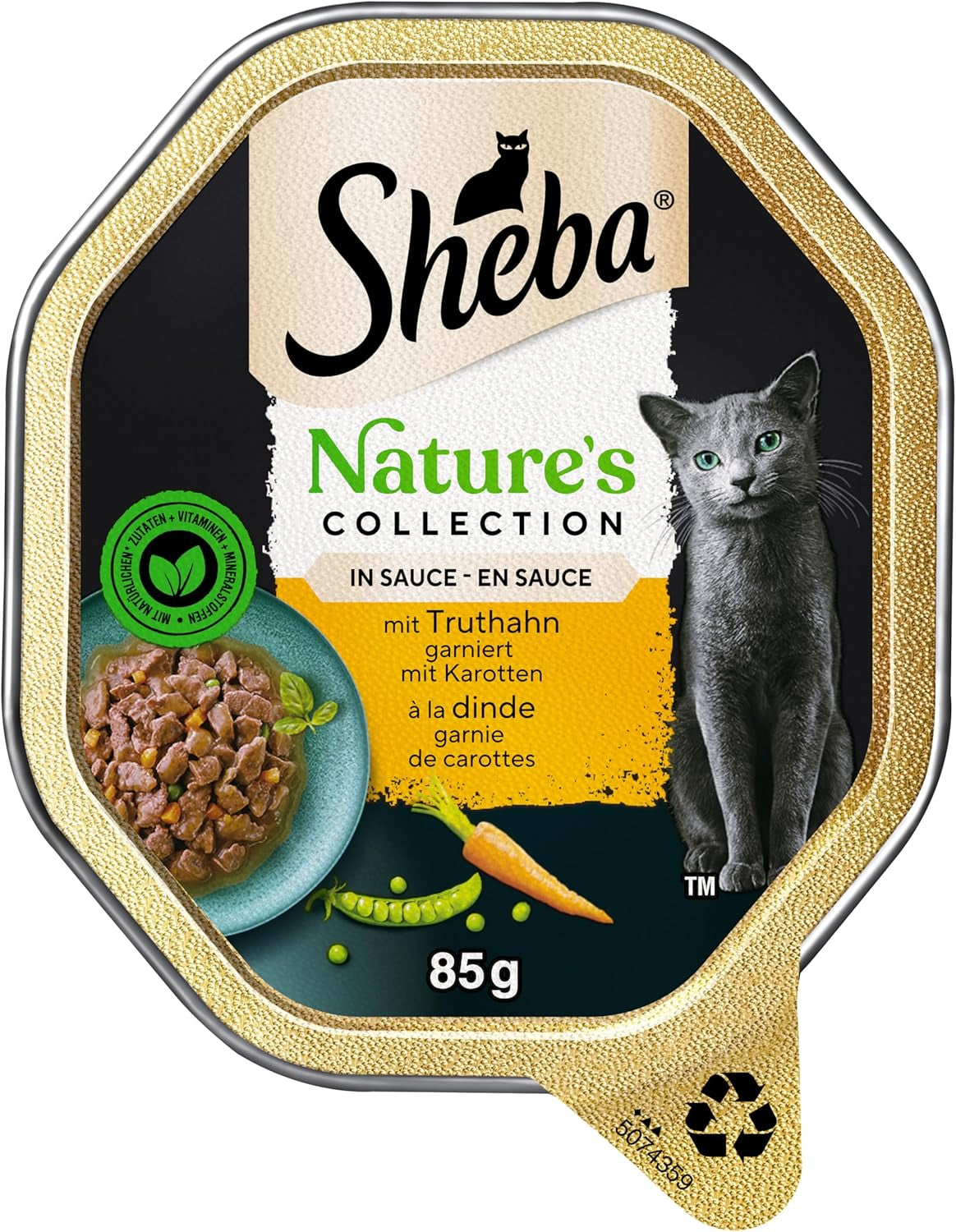 SHEBA Wet Cat Food, Nature's Collection i Turkietsås, 2 x 11 x 85g