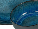 CreaTable, 20149, Nordic Fjord Blue Series, 16-delat servisset för 4, kombinerad porslinsservice, diskmaskin och mikrovågssäker, kvalitetstillverkning